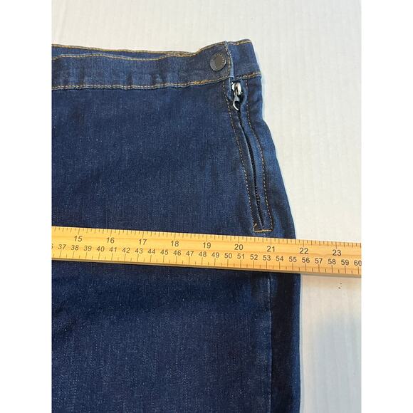 GAP Denim Women's Jeans Sculpt True Skinny High Rise Side Zip Blue 40x27 / 35R - Picture 7 of 12